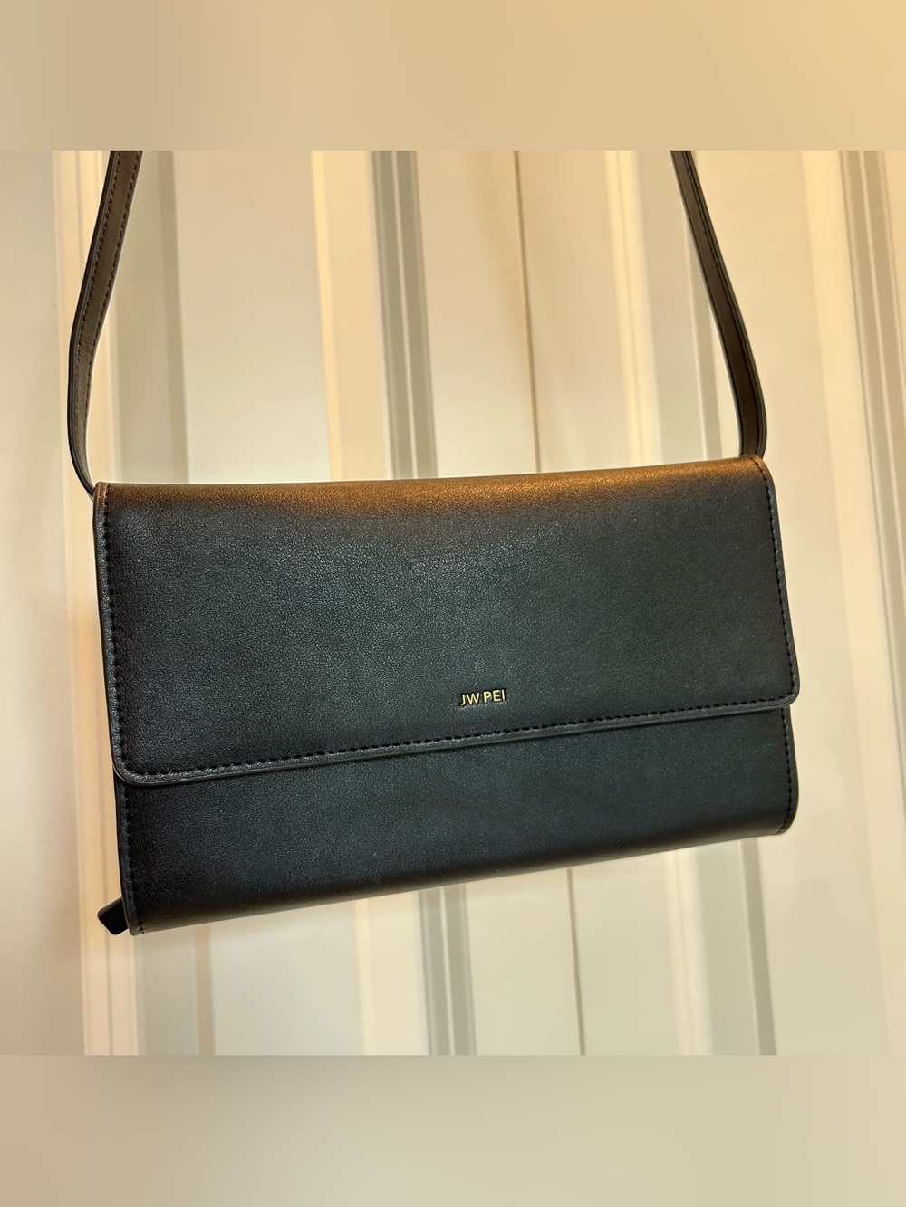 JW PEI Black Flap Wallet/Clutch Crossbody